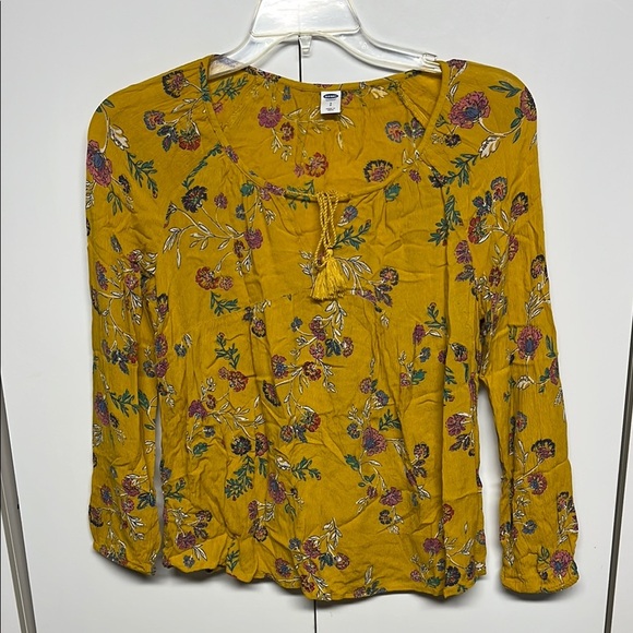Old Navy Tops - Floral Mustard Boho Women's Top